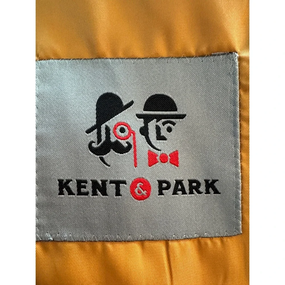 Kent & Park Mens 3 Piece Suit Gold M2770‎ Superior 150s Wool Touch 52R New
